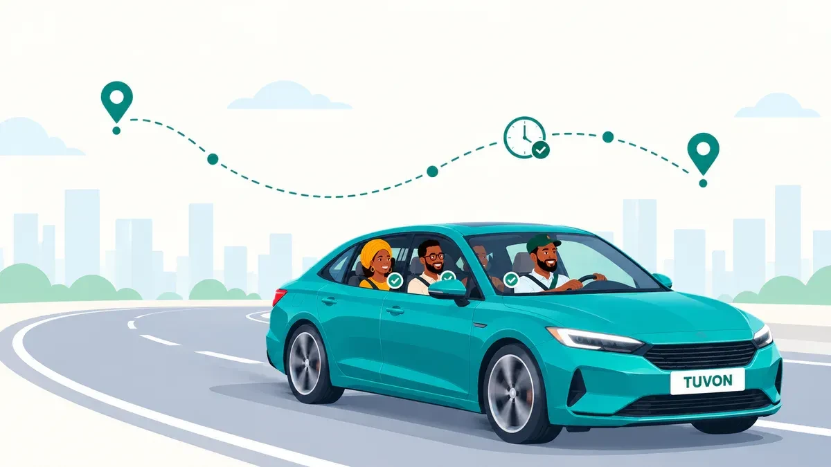 TUVON shared ride with passengers travelling together